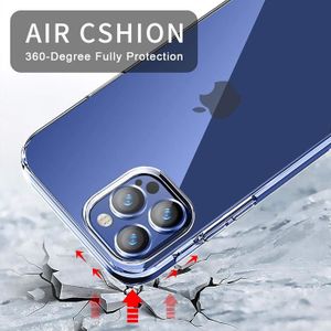 Generic Pochette IPhone 12 Pro Max transparent MagSaf anti-collision Haut  Qualité Bleu à prix pas cher