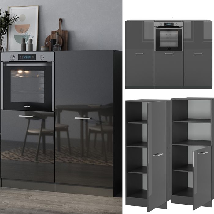 Vicco - Meuble De Cuisine Complet R-line - Avec Pieds Réglables En Hauteur - 300 Cm