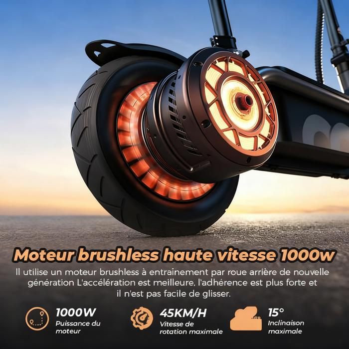 Engwe S6 500W 10″ Trottinette électrique Tout Terrain 15.6Ah Batterie