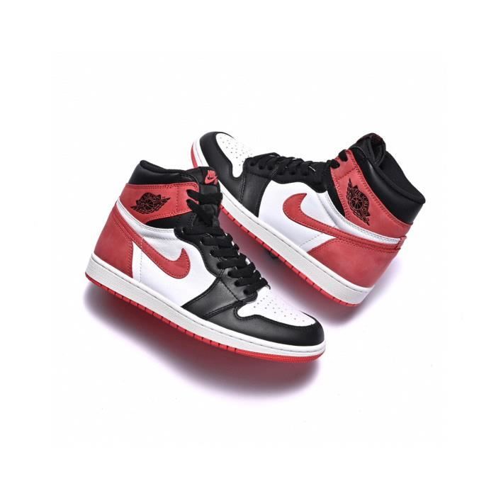 Basket Air Jordan 1 Retro High OG 6 Rings Noir Rouge Couleur Blanc Marque Air Jordan Blanc Cdiscount Chaussures