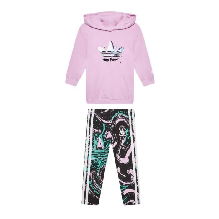 Ensemble de Jogging Fille ADIDAS HL9436 Rose Enfant 70 coton 30 polyester recycle Rose Cdiscount Pret a Porter
