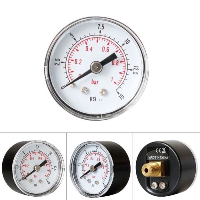 Manomètre contrôleur de pression TIP TOP Quicker de 0.7 à 4.3 bars