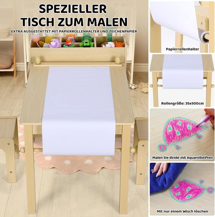 Table et chaise enfant GENERIQUE Bureau Enfant giantex Ensemble Table