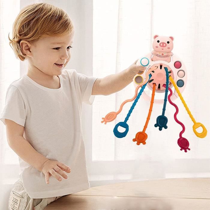 Cube D'Activité Bébé 6 En 1 – Jouet Sensoriel Montessori 1-3 Ans, Éveil Motricité Fine, Cadeau Anniversaire Garçon Fille