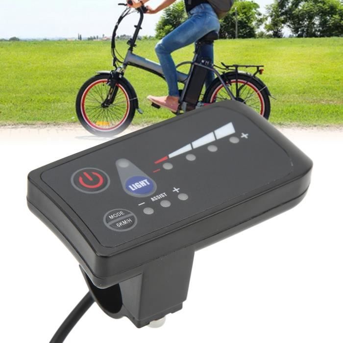 Compteur Vitesse Vélo Écran LCD1 KT 24V/36V Pour Vélo électrique - Prise USB, 5 Niveaux Puissance, Affichage Complet Affichage Vitesse Batterie VAE