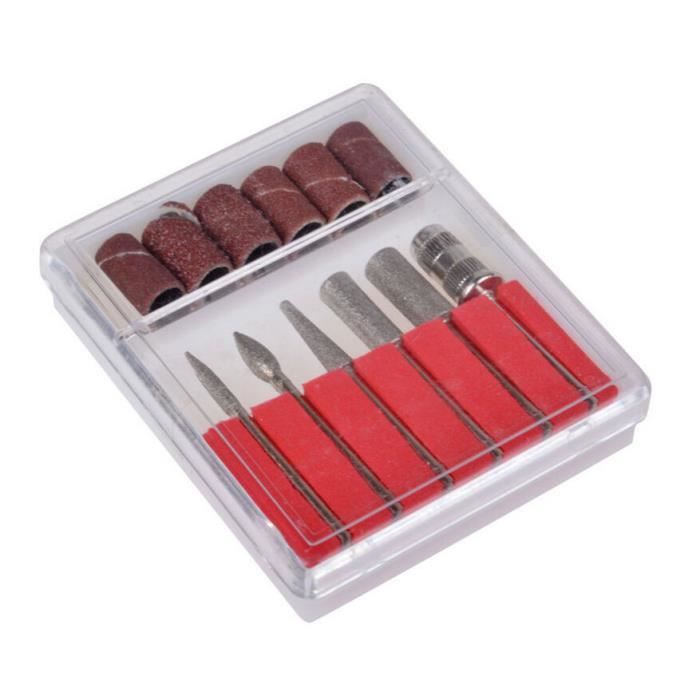 Kit 12 Pièces Pour Ongles - Ponceuse, Limes, Embouts UV Pour Manucure/Pédicure (Neuf)