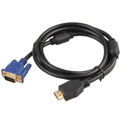 Moclever Câble HDMI vers VGA Converter, 1,8m-5.9ft 1080P HDMI mâle