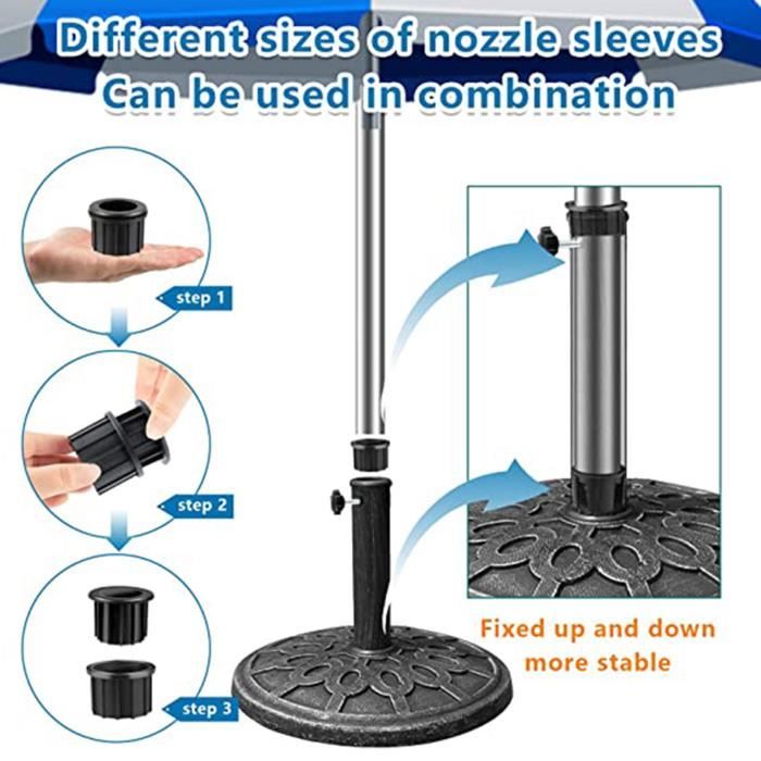 Base De Parasol - Support De Parasol Avec Roues Pour Mâts 38 / 48 Mm