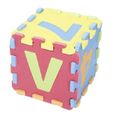 SUPFINE Tapis de jeu éducatif en mousse avec alphabet et chiffres  - 36 pièces TAPIS D'EVEIL - AIRE D'EVEIL-3