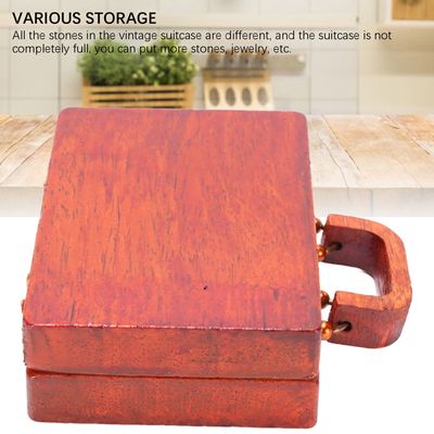 BoîTe De PréSentation De Roches, BoîTe à SpéCimens En Bois De MinéRaux Et De Roches Avec 27 Compartiments, Pour Collections De Roches, MinéRaux, Cristaux, Pierres PréCieuses Et Bijoux