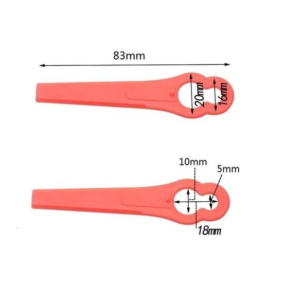 Lot De 20 Lames Nylon Pour Débroussailleuse Stihl - Compatible PolyCut 2-2/3-2, FSA 45, 57, FSE 52 - Lames De Remplacement
