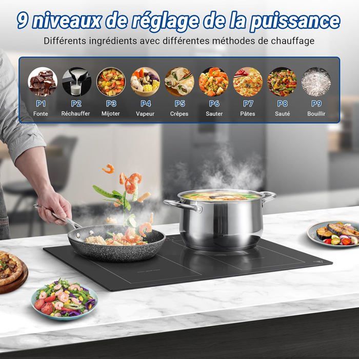 Plaque induction 4 zones SUTEO 60 cm Zones flexibles Fonction — free download