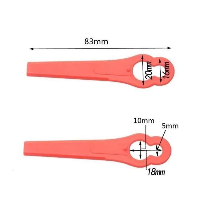 Lot De 20 Lames Plastique Pour Tête De Débroussailleuse Stihl Polycut - Compatible 6-2, 7-3, 28-2, 48-2