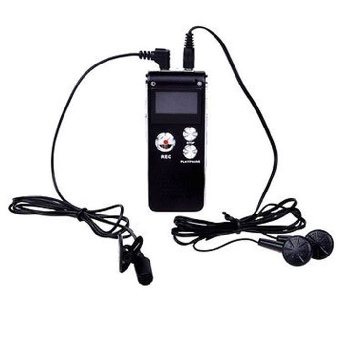 Enregistreur Vocal Numérique 64 Go - Batterie 600mAh (60h D'enregistrement), Micro Stéréo, Réduction De Bruit, Recharge USB-C, Compact Et Léger