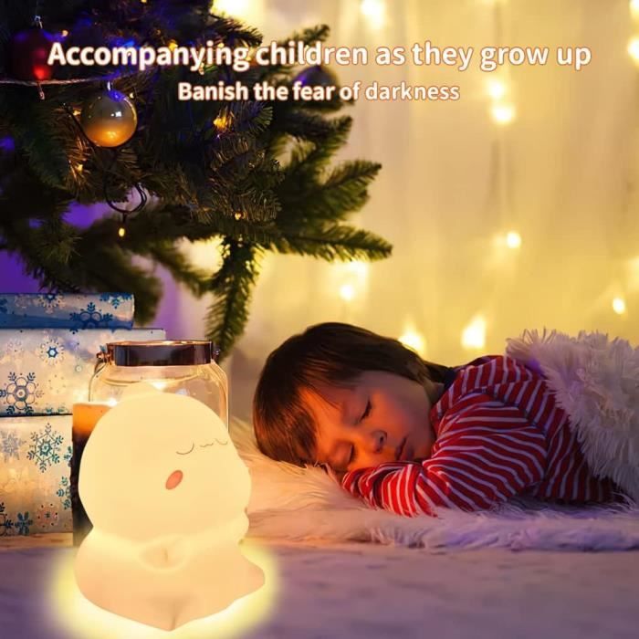 Veilleuse Enfant Rechargeable Lampe de Chevet USB, Bébé Silicone de Nuit  avec Pile - Cdiscount Puériculture & Eveil bébé