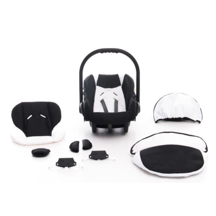 Jackmar Mod le Jacky rou s en air dur black 3 en 1 poussette