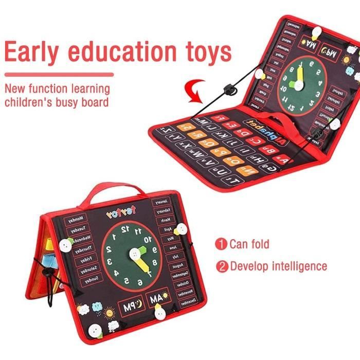 Shinescent Busy Board Sensoriel – Tableau D'Éveil 2-6 Ans, Compétences Pratiques Et Jeu Éducatif