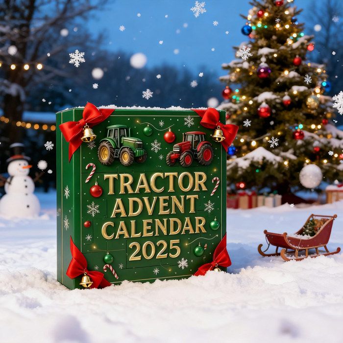 Calendrier De L'Avent 2025 Tracteurs 24 Jours Décorations 2D Amusantes Pour Enfants Et Fans De Ferme 99036730