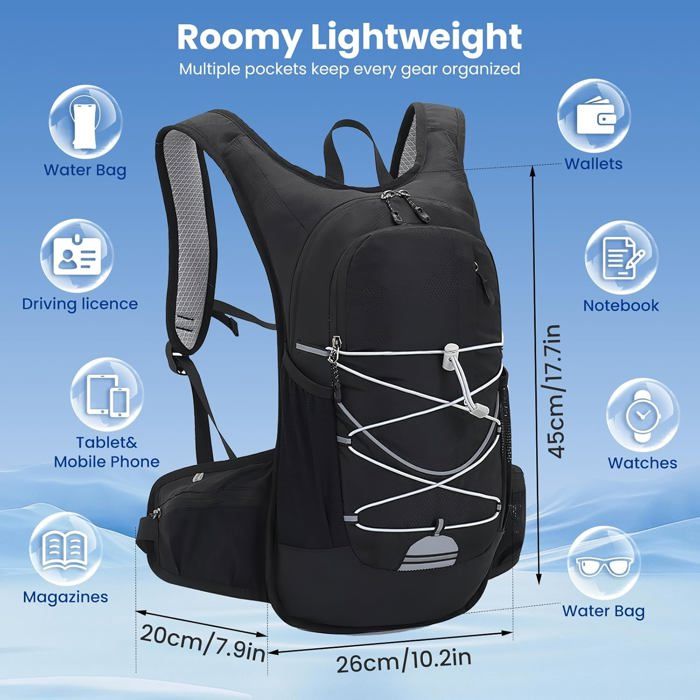 Gilet Hydratation Running Femme Homme,Gilet Trail Léger et