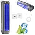 Rafraichisseur air Silencieux, Avec Affichage Led, Mini Climatiseur Portable, 31.2 x 8.7 x 8.3cm Aa Dark Gray CLIMATISEUR MOBILE