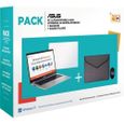 Pack PC Ultra Portable Asus Vivobook E410MA BV969WS 14" Intel Celeron 4 Go RAM 64 Go eMMC Blanc + Housse+ Souris filaire-0