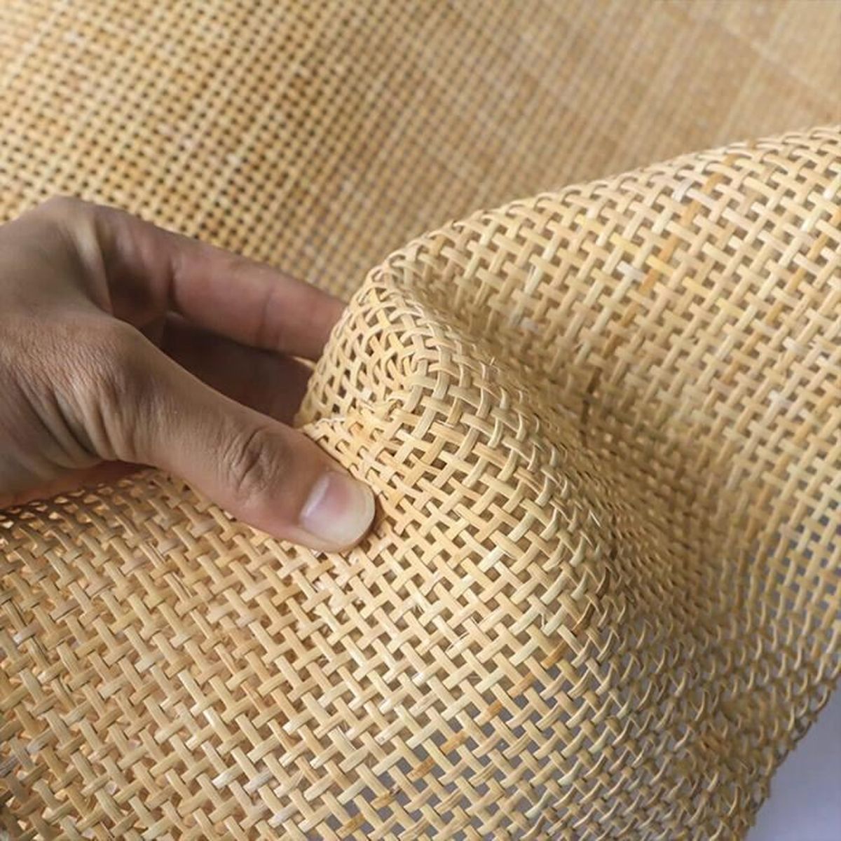 Sangle De Rotin Naturel 40 Cm X 100 Cm – Pour Cannage De Meubles – Tissée à Main – Rouleau Prêt à L'Emploi