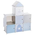 Meuble de rangement - ATMOSPHERA FOR KIDS - Chateau gris - Contemporain - Mat - 109cm x 95cm x 32cm