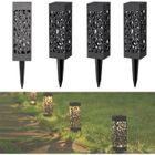 Thanmoer® Lampe Solaire Extérieur Jardin pack de 4, Marche/arrêt automatique, LED Blanc Chaud IP65 Etanche Décoration Pour Chemins