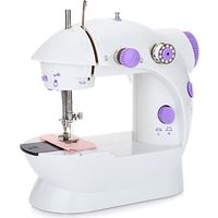 Mini Machine à coudre électrique Machine de couture Multifonctionnel Réglage automatique de la Vitess Violet