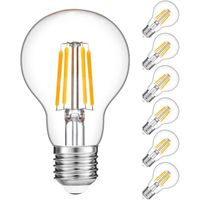 Lot de 6 Ampoules E27 LED,Vintage Ampoule Edison E27 ,4W Équivalent 40W Blanc froid  6000K, A60 lampe  décorative rétro -230V
