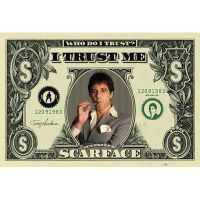 Poster film Scarface Dollar Bill (91.5 x 61cm)