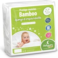 Babysom - Protège Matelas Bébé Bamboo - 60x120 cm | Alèse imperméable | Bouclette Éponge | Viscose Douce et Respirante | Oeko-Tex®