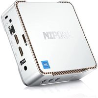 NiPoGi Mini PC Windows 11,GK3 Plus, Intel Alder Lake-N-95 (3,40 GHz),16Go RAM 1To SSD,WiFi 5.0 BT 4.2,Argent