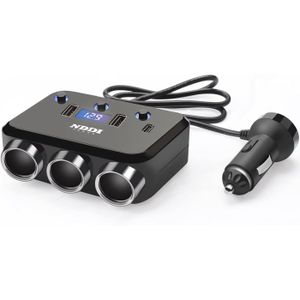 Chargeur Allume-cigare 6 Ports - 3 USB PD + 3 USB - Charge Rapide Voiture