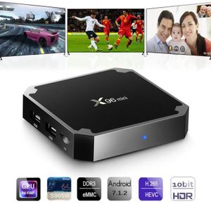 BOX MULTIMEDIA X96 Mini S905W Quad Core Android 7.1 TV Box 1 Go +