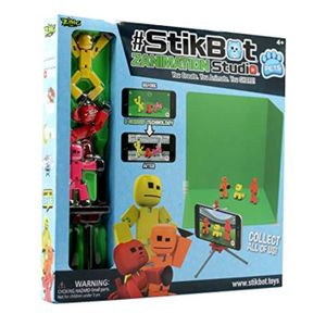 Stikbot Solid Color Green Action Figure Opaque Tournage Animation Toy skitbot Bot