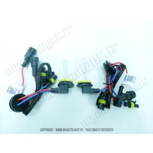 2 ampoules H9 6000K 55W de rechange pour Kit X/énon HID
