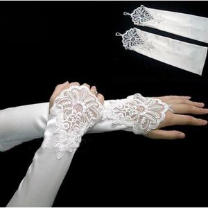 1 paire de gants tricotés Pour femme Léger En dentelle Long Sans doigts Gants en maille GUOKE Gants longs en satin pour mariage 