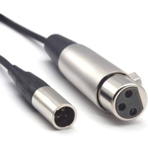 CÂBLES Mini-XLR Mâle à XLR Femelle Plug Microphone Câble 