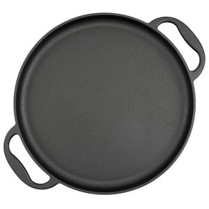 Grille De Cheminée Ronde En Fonte SUMNACON - Diamètre 19 Cm - Pour Barbecue, Cuisson Haute Température - Design à Rayures, Robuste