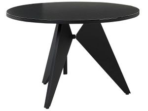 TABLE DE JARDIN  Table à manger de jardin noire d110 cm OLMETTO