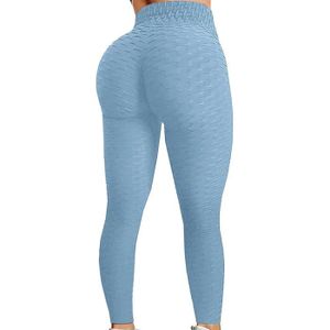 PANTALON DE SPORT Pantalon de sport,Leggings taille haute Scrunch pour femmes,jeggings de musculation,jeggings de fitness,pantalons - Sky Blue[F9]
