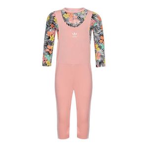 COMBINAISON Combinaison Rose/Fleurs Fille Adidas Jumpsuit