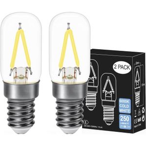 AMPOULE - LED Ampoule LED E14 pour Réfrigérateur,Blanc Froid 6000K,250LM, 25W équivalente,pour Frigo,Lustre Cristal,Lampes à Sel,Lampes[S46]
