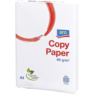 PAPIER IMPRIMANTE aro Papier a4, papier imprimante blanc, ramette de
