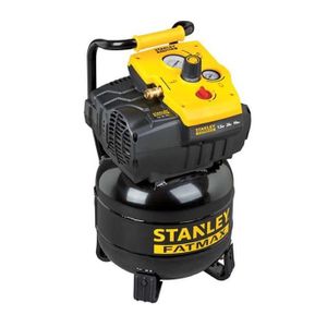 COMPRESSEUR Stanley - Compresseur sans huile vertical 24L 1,5H