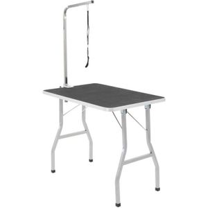 TABLE DE TOILETTAGE vidaXL Table de Toilettage Ajustable pour Chiens C