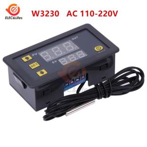 COMMANDE CHAUFFAGE AC 110-220V W3230 -Thermostat numérique régulateur de température,pour boîte incubateur test de compteur de température 12V 24V 110