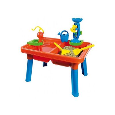 Table Sable Et Eau 2 En 1 KNASON Avec 37 Accessoires - Grande Table Extérieure Pour Enfants