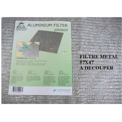 Filtre métallique universel à découper 570X470x2 mm - Hotte